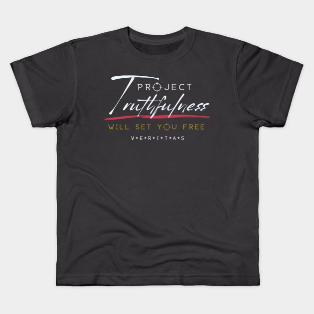 Project Truthfulness Will Set You Free - The Meaning Of Veritas Kids T-Shirt by Bee-Fusion